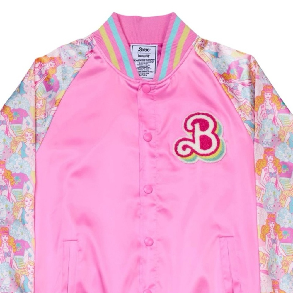 Loungefly Barbie 65th Anniversary Bomber Jacket in PRISTINE Condition